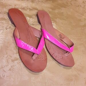 FADED GLORY Sophia Upper Leather Sandals Size 7 Women's Color Pink